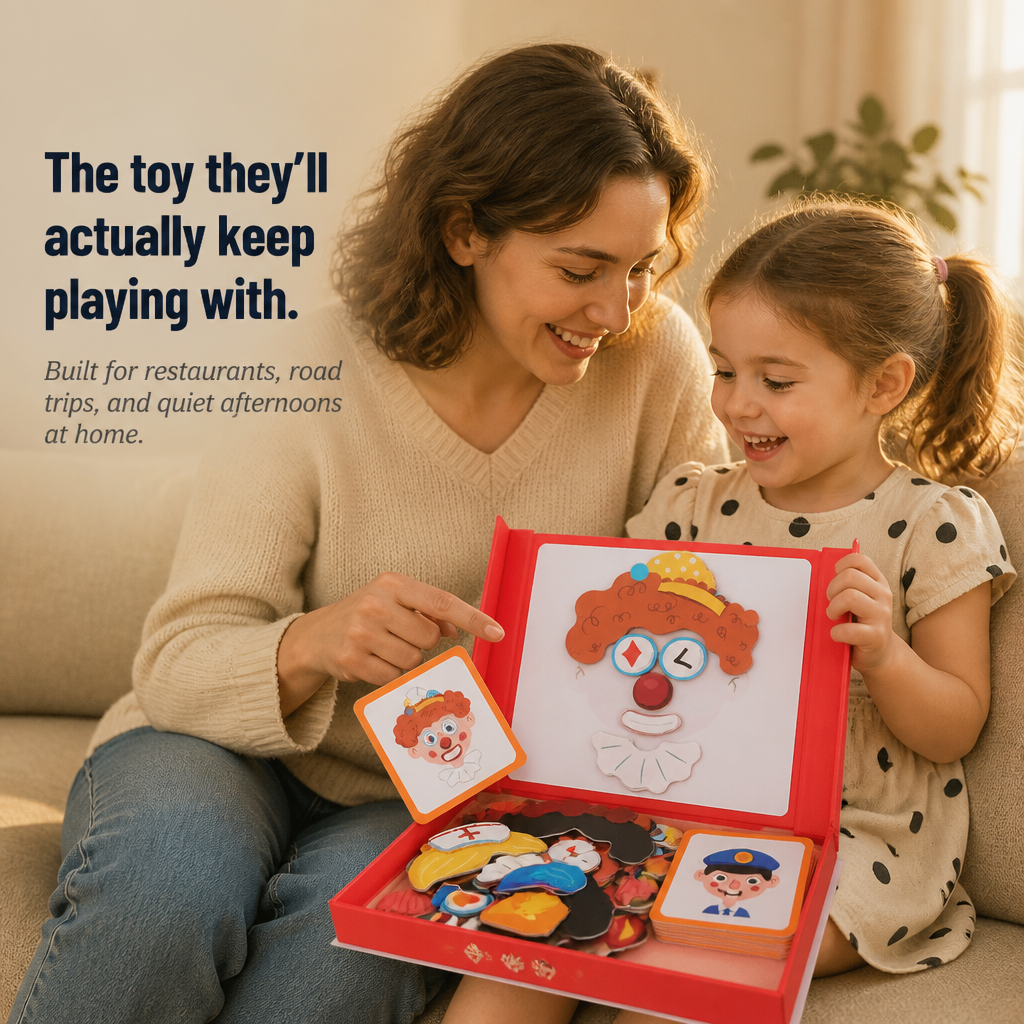 EmotionCraft™ — Create Infinite Magnetic Characters That Keep Kids Away from Screens