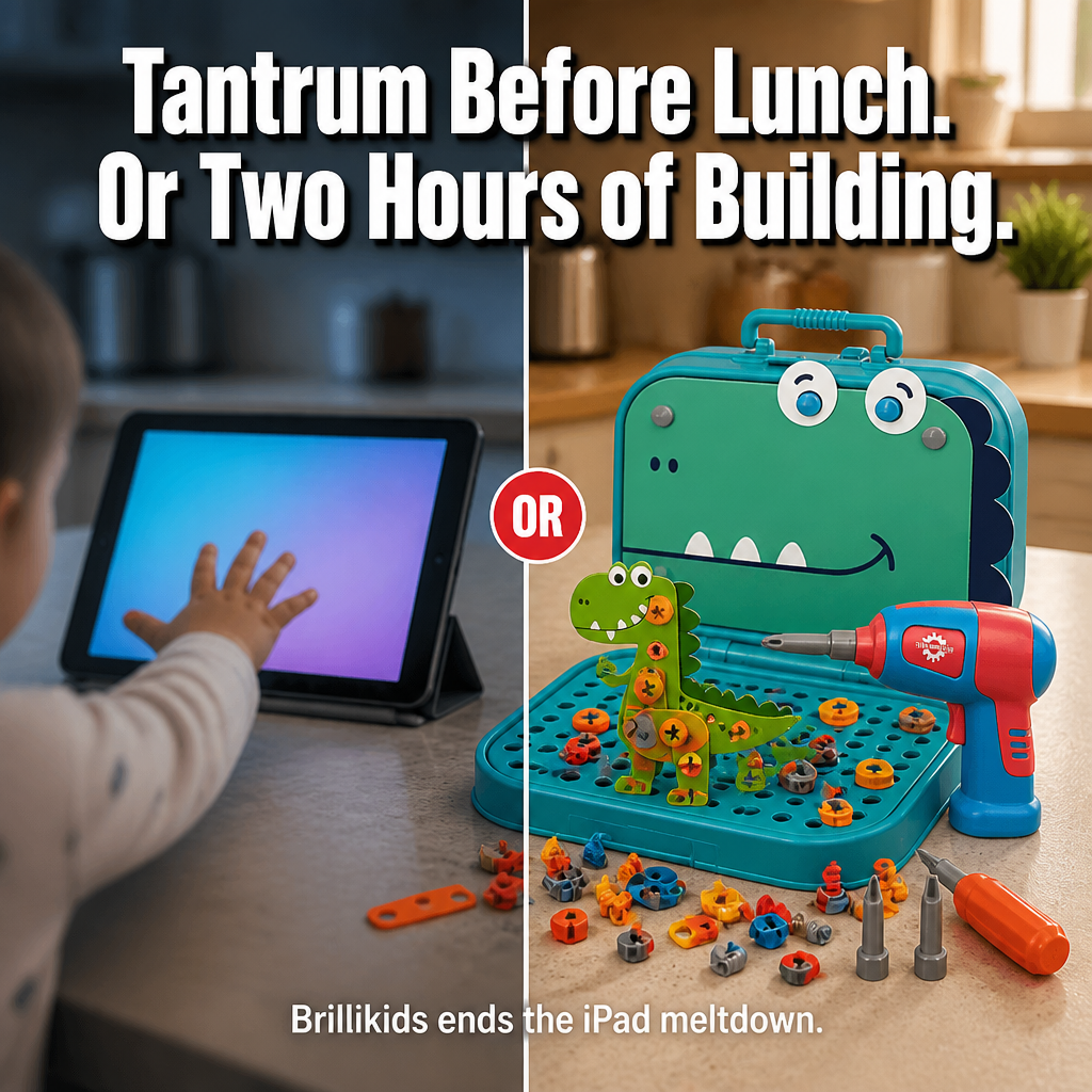 Brillikids™ — Create Dinosaur Worlds Using 211 Pieces and a Genuine Working Drill