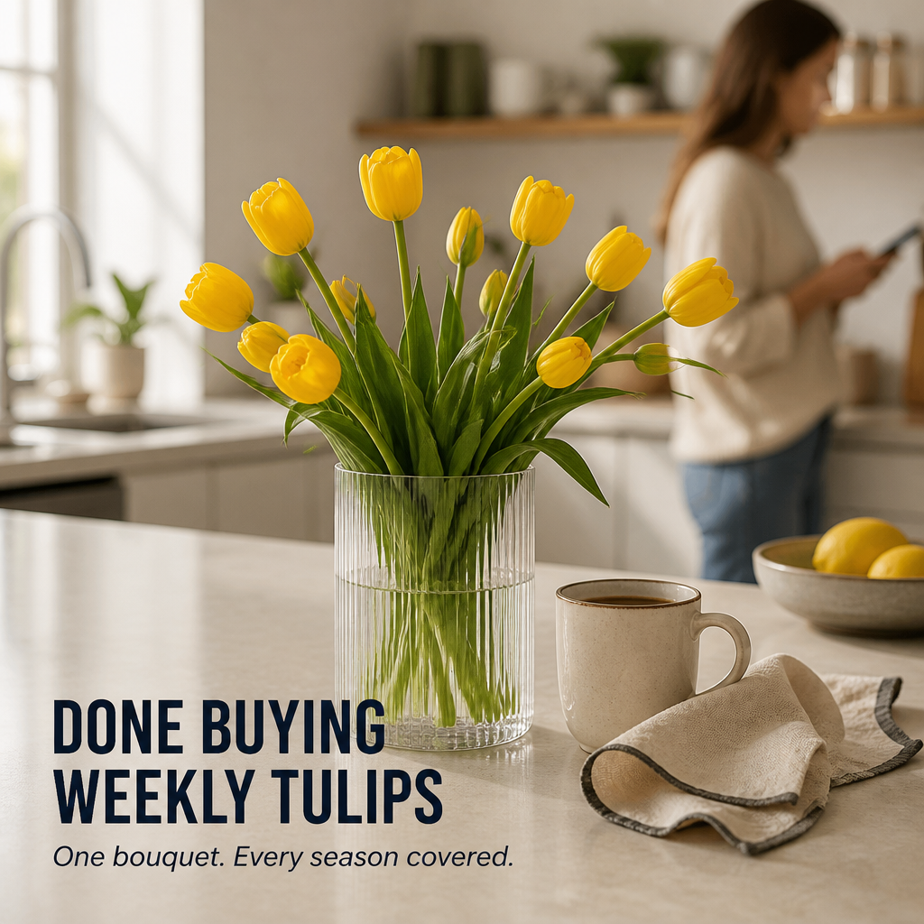Everbloom™ — Feel the Difference with Real-Touch Tulips That Stay Fresh