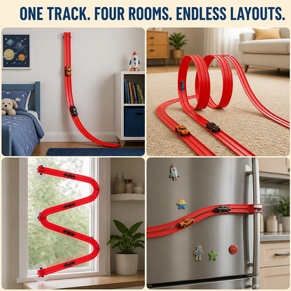 TurboTrail™ — Ignite His Racing Imagination with Endless, Gravity-Defying Tracks