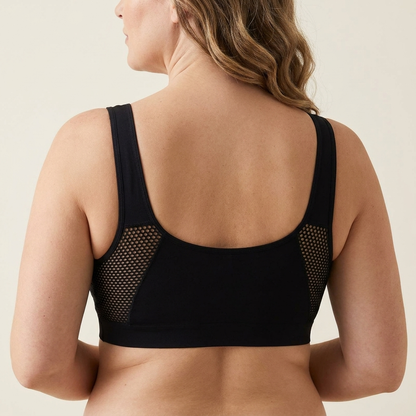 EmbraLuxe™ – Wireless Plus-Size Lift Bra with Breathable Mesh Side Panels