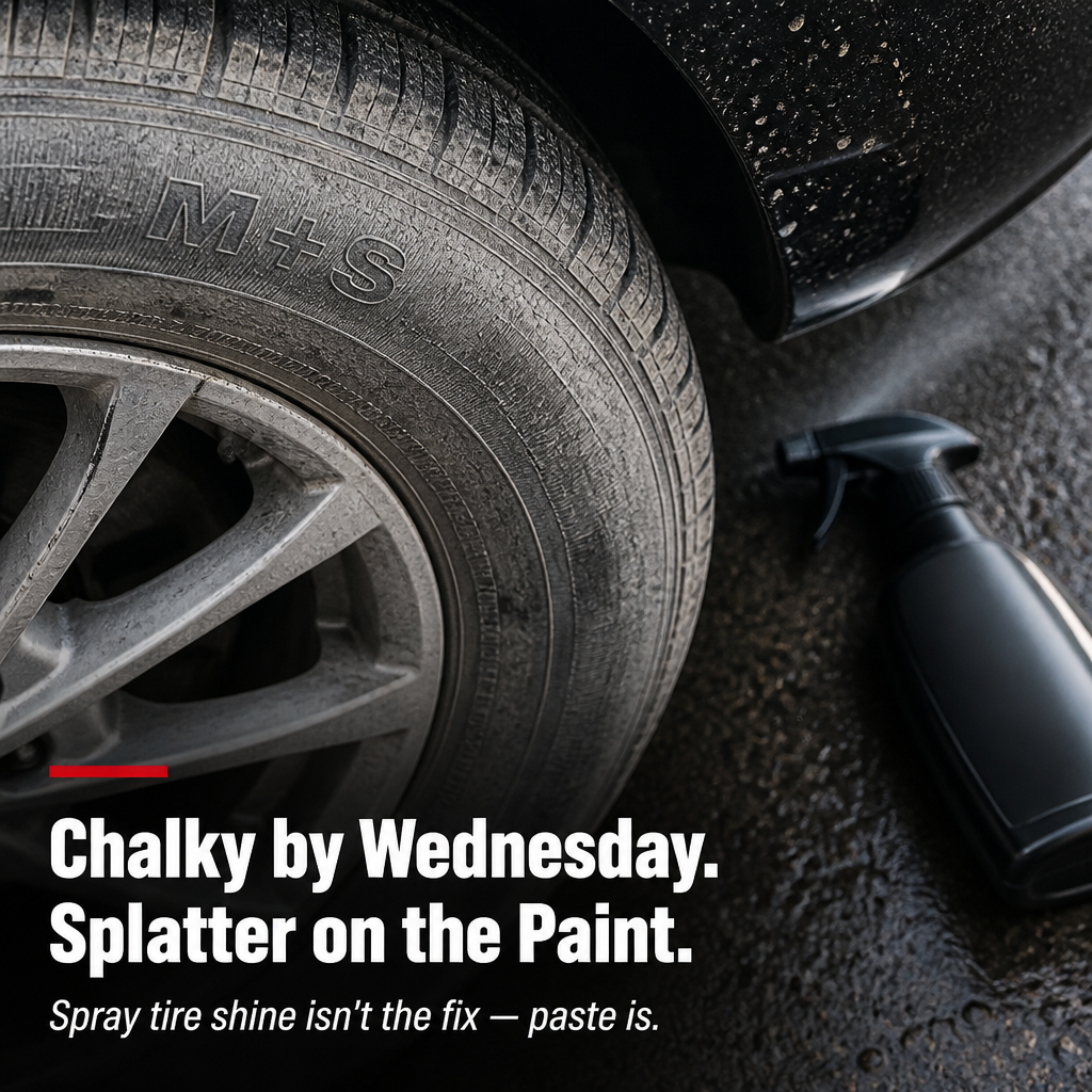 ObsediaBlack™ — Restore Dull Tires to Fresh, Just-Detailed Black in Minutes