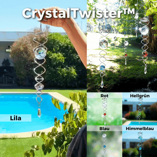 1+1 FREE | CrystalTwister™ - Metal Spiral Crystal Wind Chime [Final Day Discount]