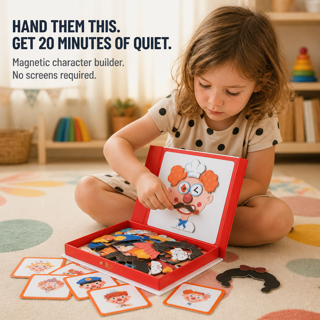 EmotionCraft™ — Create Infinite Magnetic Characters That Keep Kids Away from Screens