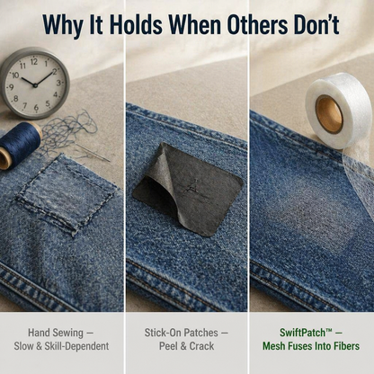 SwiftPatch™ — Repair Tears, Hems & Frays In Just 10 Seconds