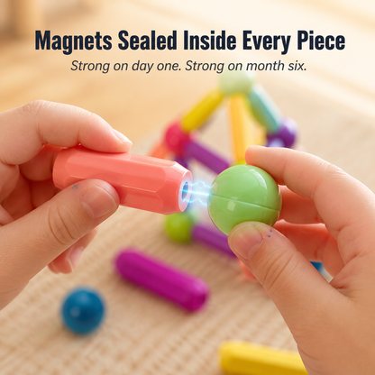 BrillioBlocks™ — Trade Screen Tantrums for Two Hours of Magnetic Building Fun