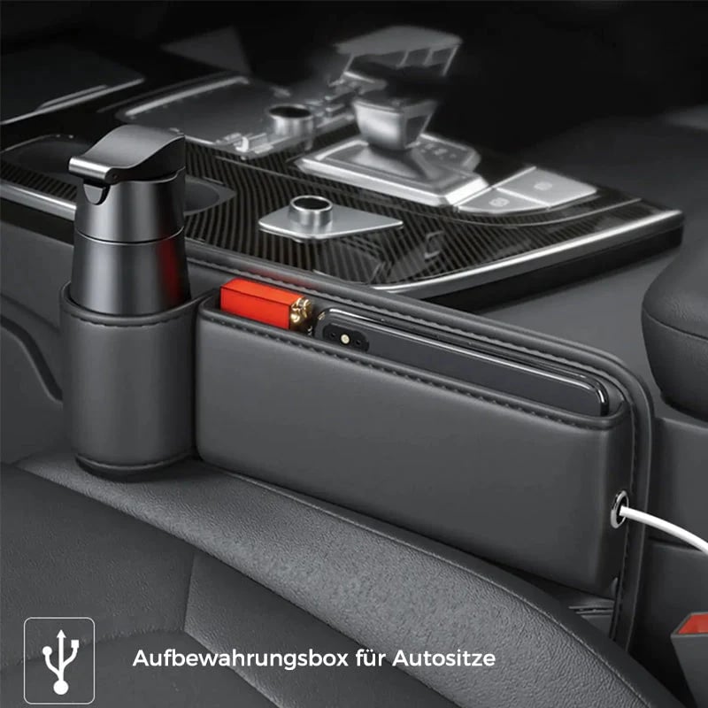 Car leather organizer and cup holder | Buy one, get one FREE