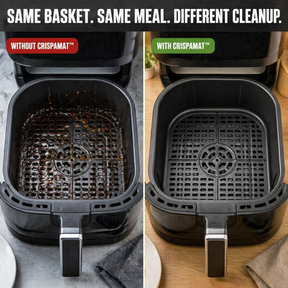 CrispaMat™ — Trap the Grease and Forget Air Fryer Scrubbing Forever