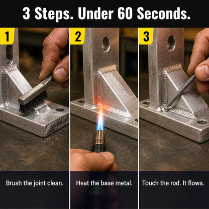 FlowForge™ — Seal Cracked Aluminum, Copper, or Steel Using Only a Lighter