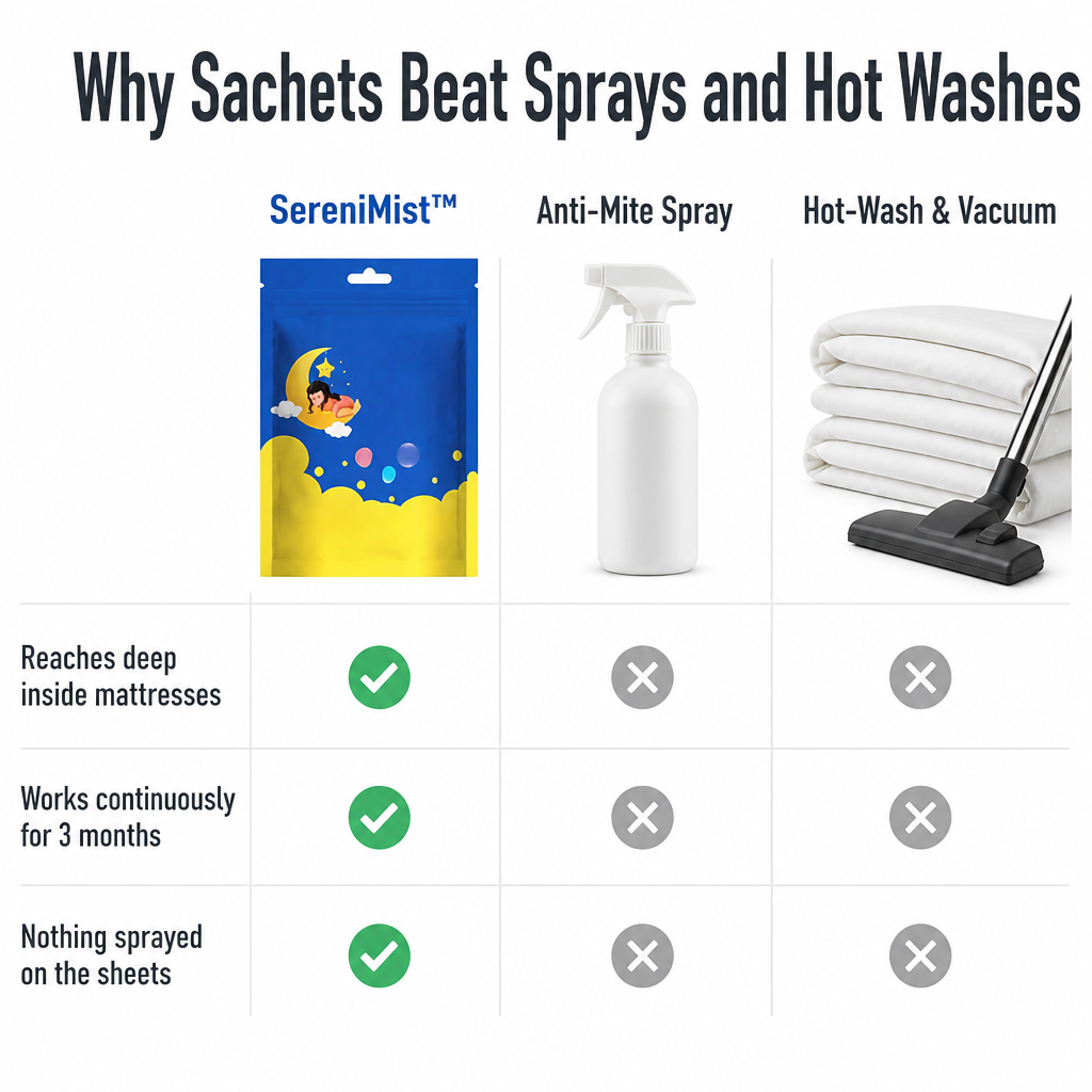 SereniMist™ — Silent Morning Sneezes & Eliminate Dust Mites for 3 Months