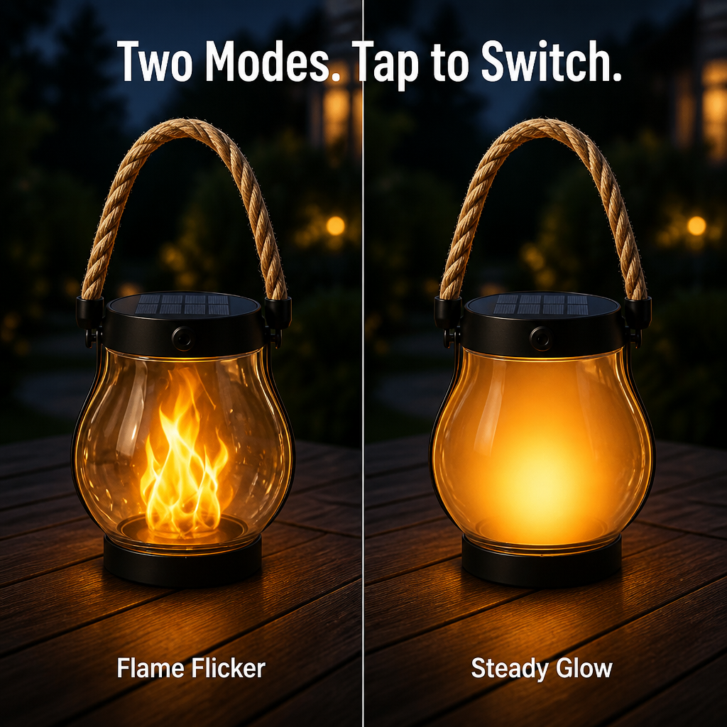 LumaFyre™ — Illuminate Your Patio All Night Solar-Powered, No Wires or Wax
