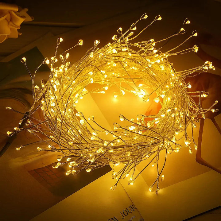 Copper LED Wire Ambient Lighting – Generate a Warm, Enchanting Atmosphere Indoors & Outdoors (9 m)