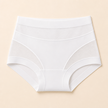 PureForte™ – High-Rise Sculpting Mesh Brief Featuring Antibacterial Silk Gusset