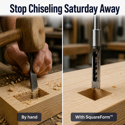 TrueEdge™ — Drill Perfectly Square Mortises in One Easy Cut, Every Time