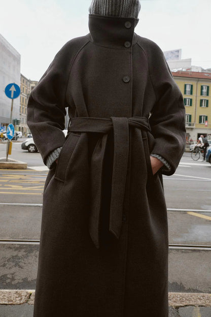 Velvetteer™ Wool Coat with Belt — Wrap Yourself in Tailored Warmth That Boosts Your Confidence All Winter Long