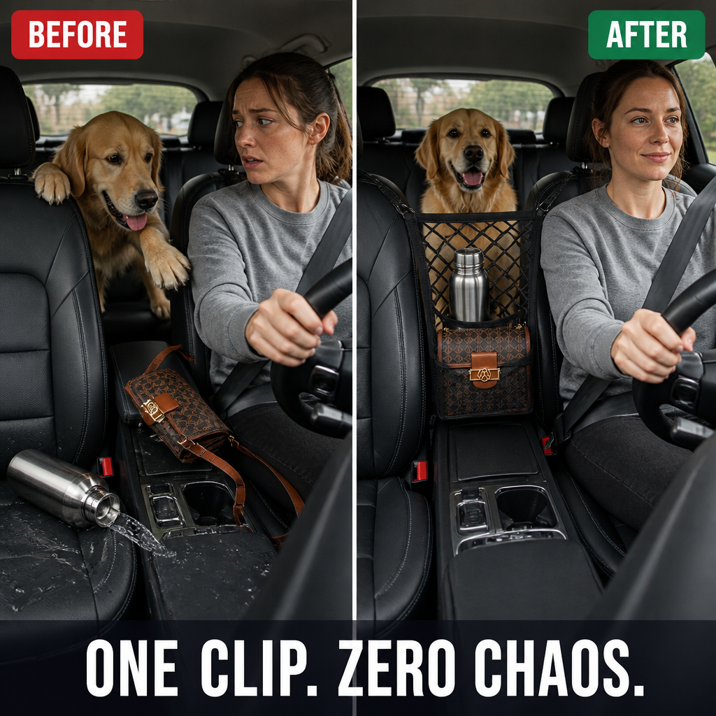ShieldBarrier™ — Prevent Kids and Pets From Climbing Up Front While Driving