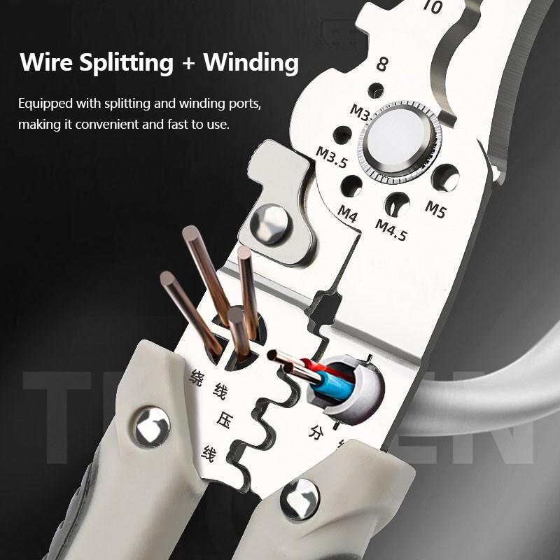 WireMaster Wire Stripper Pliers | Multi-Function Tool | Accurate Cutting & Crimping