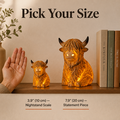 Bronwyne Glow™ — Illuminate Snug Spaces with Hand-Carved Highland Flair