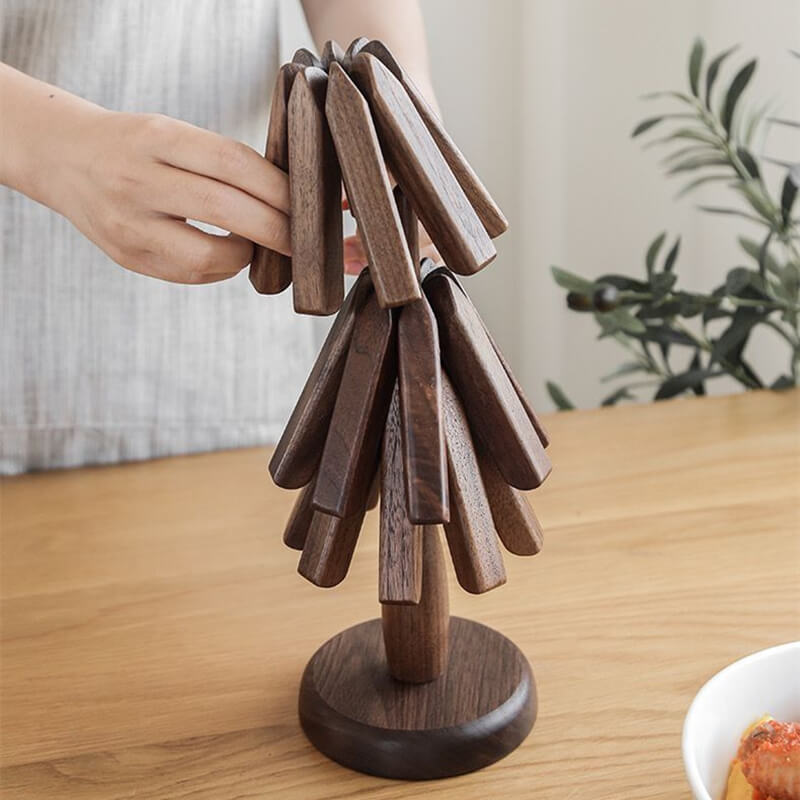 Premium Walnut Wood Mat