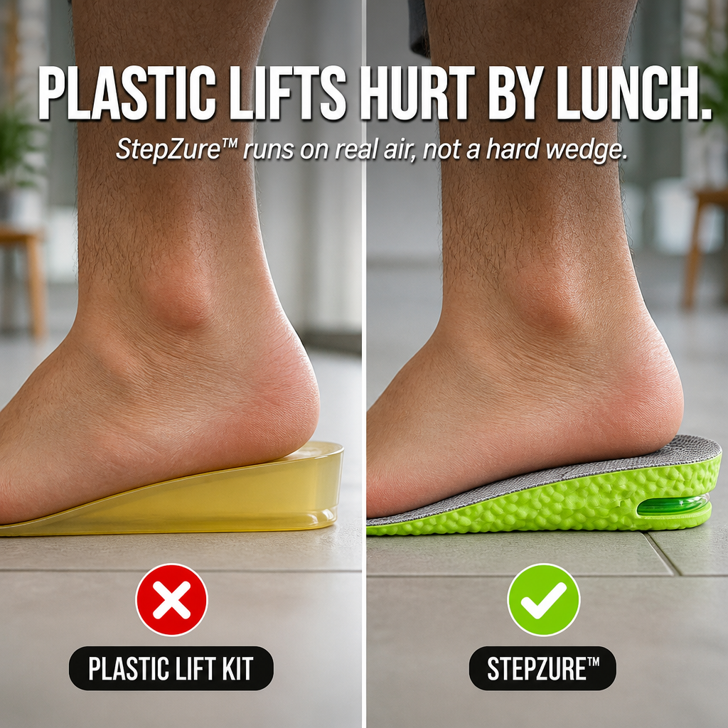 StepZure™ — Add 1.4 Inches of Height with Any Shoes You Already Have