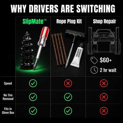 SlipMate™ — Insert Any Flat in 60 Seconds Without Tire Removal