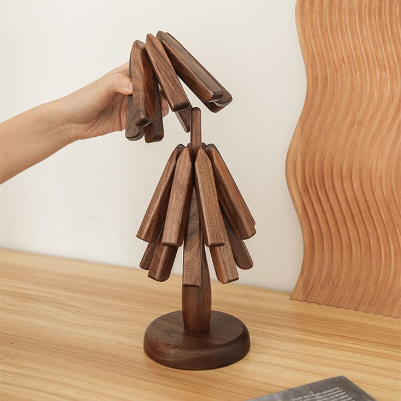 Premium Walnut Wood Mat