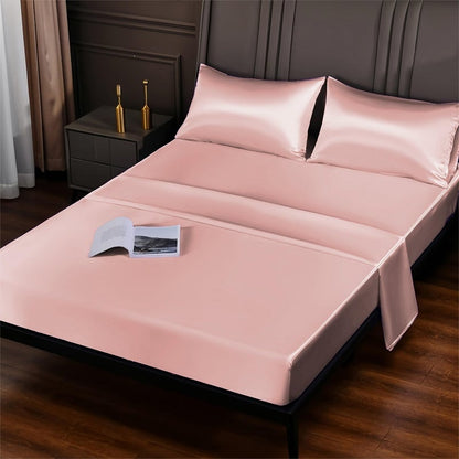 Liora — Breathable Ice Silk Bedding Set with Wrinkle-Resistant Fit