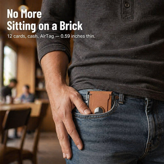 StealthEdge™ — Slim Down Your Carry, Stop RFID Theft & Track Using AirTag