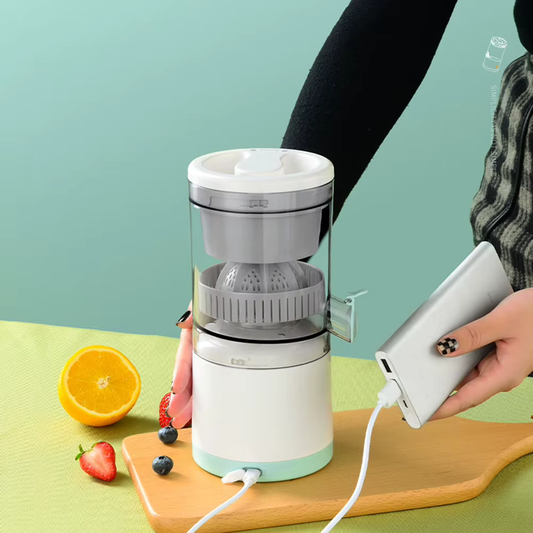 Portable electric citrus juicer, quick and simple