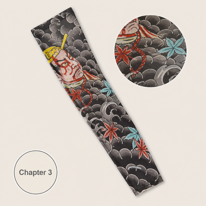 ArborSkin™ – UPF 50+ Sun Shield Arm Sleeve with Japanese Tattoo Design