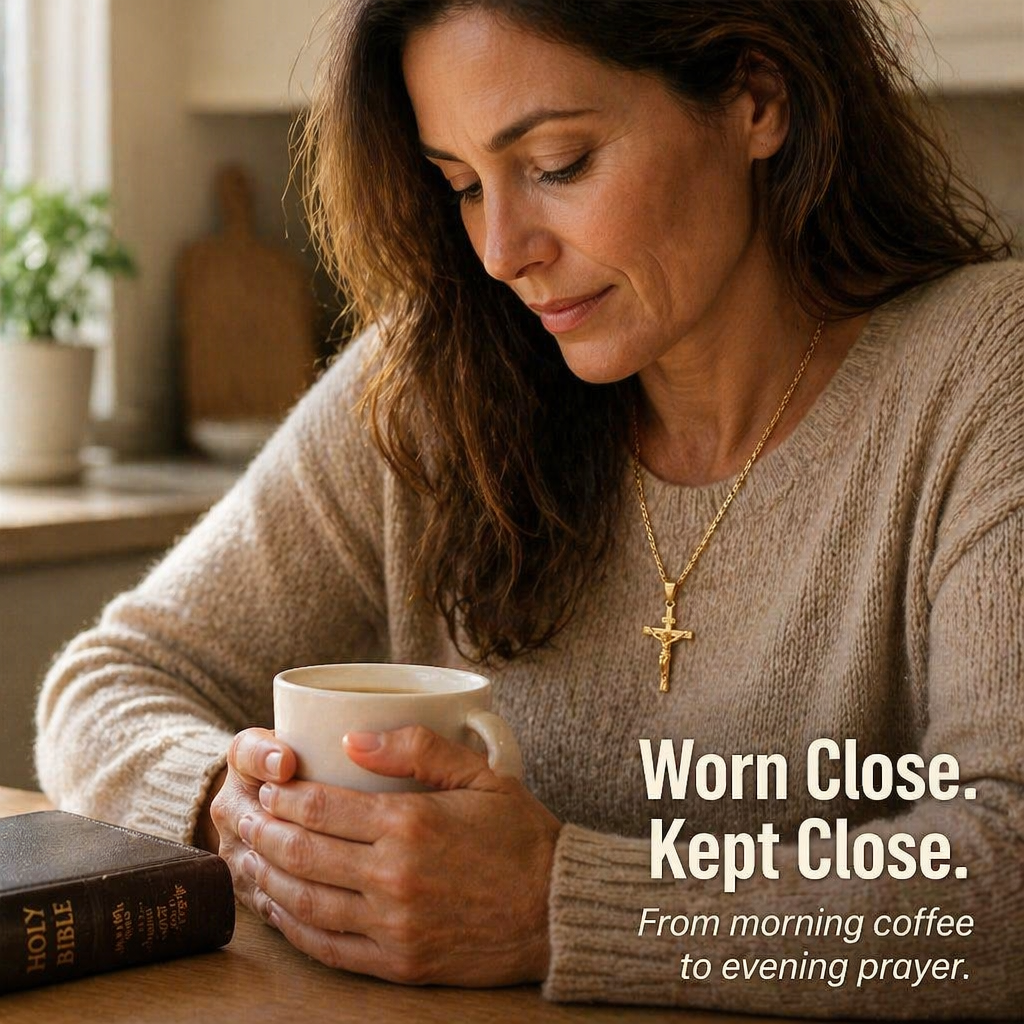 SolaraFaith™ — Sport a Crucifix That Resists Tarnish, Breakage, and Green Neck Stains
