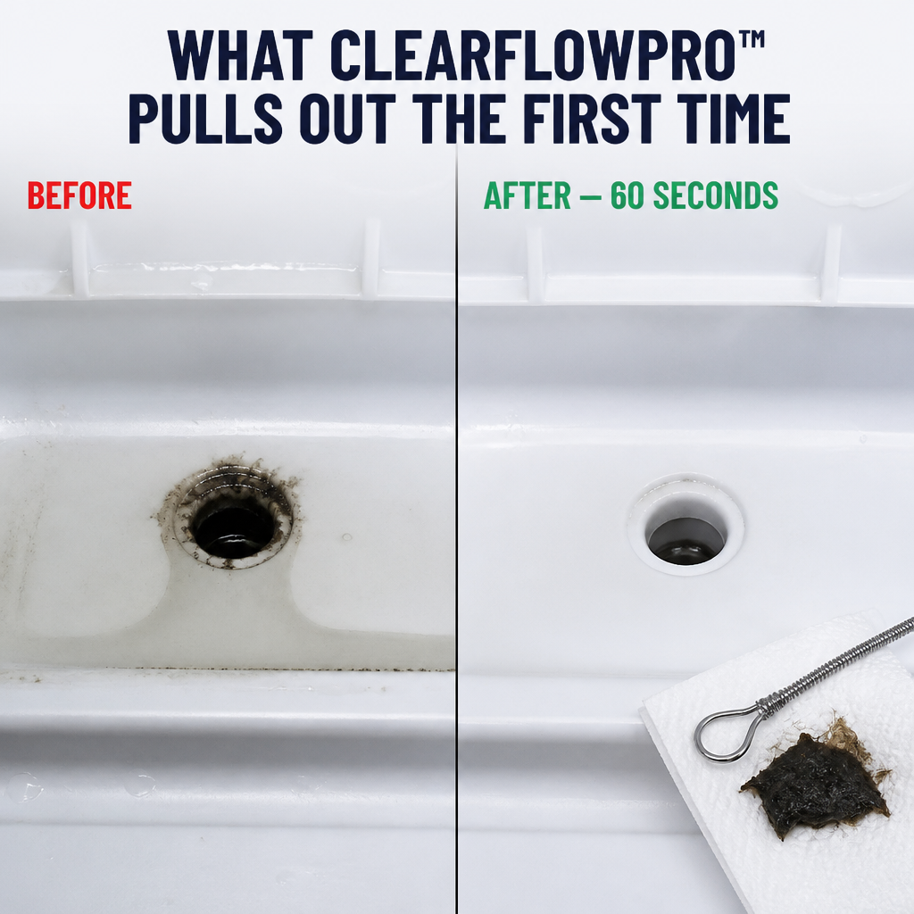 ClearFlowPro™ — Eliminates Concealed Drain Grime and Permanently Prevents Fridge Water Buildup