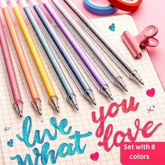RadianceFlow™ Glitter Gel Pens — Ignite Your Creativity with Smooth, Smudge-Proof Sparkle That Lasts