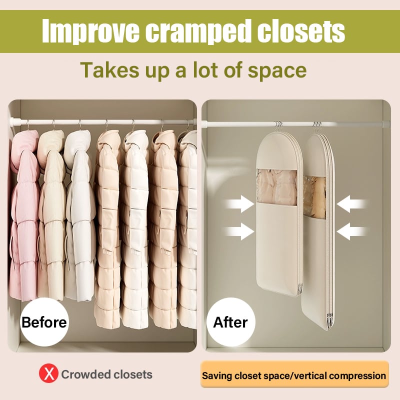 Hanging Garment Protective Cover Featuring Self-Compression (2025 Model)