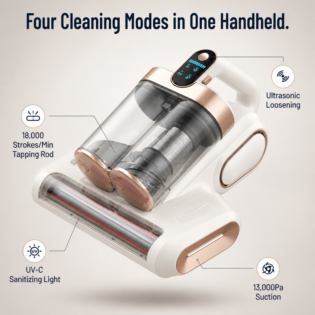 PureRest™ Pro Mattress Cleaner — Extract Dust Mites from Your Mattress for Allergy-Free Rest