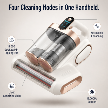 PureRest™ Pro Mattress Cleaner — Extract Dust Mites from Your Mattress for Allergy-Free Rest