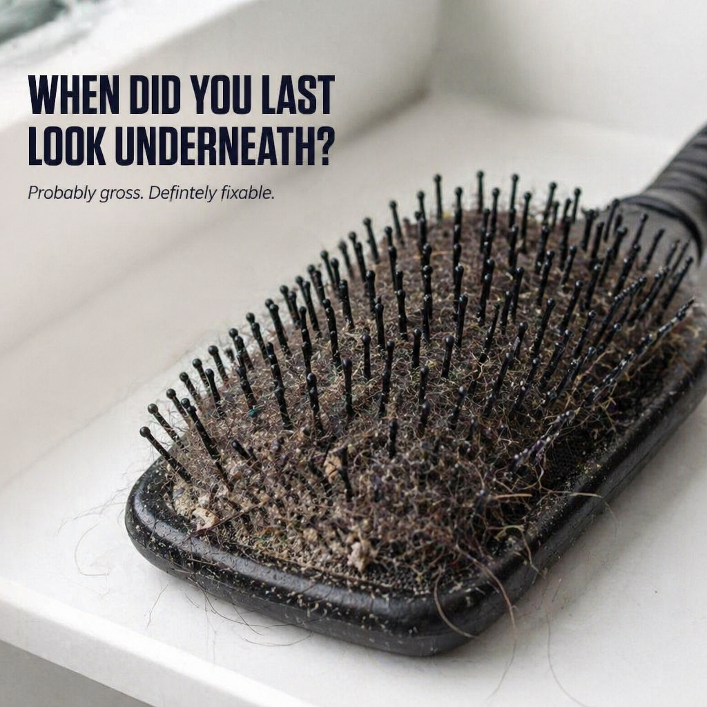 BrushVibe™ — Detangle Hair and Deep-Clean Every Brush with Ease