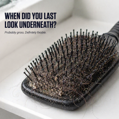 BrushVibe™ — Detangle Hair and Deep-Clean Every Brush with Ease