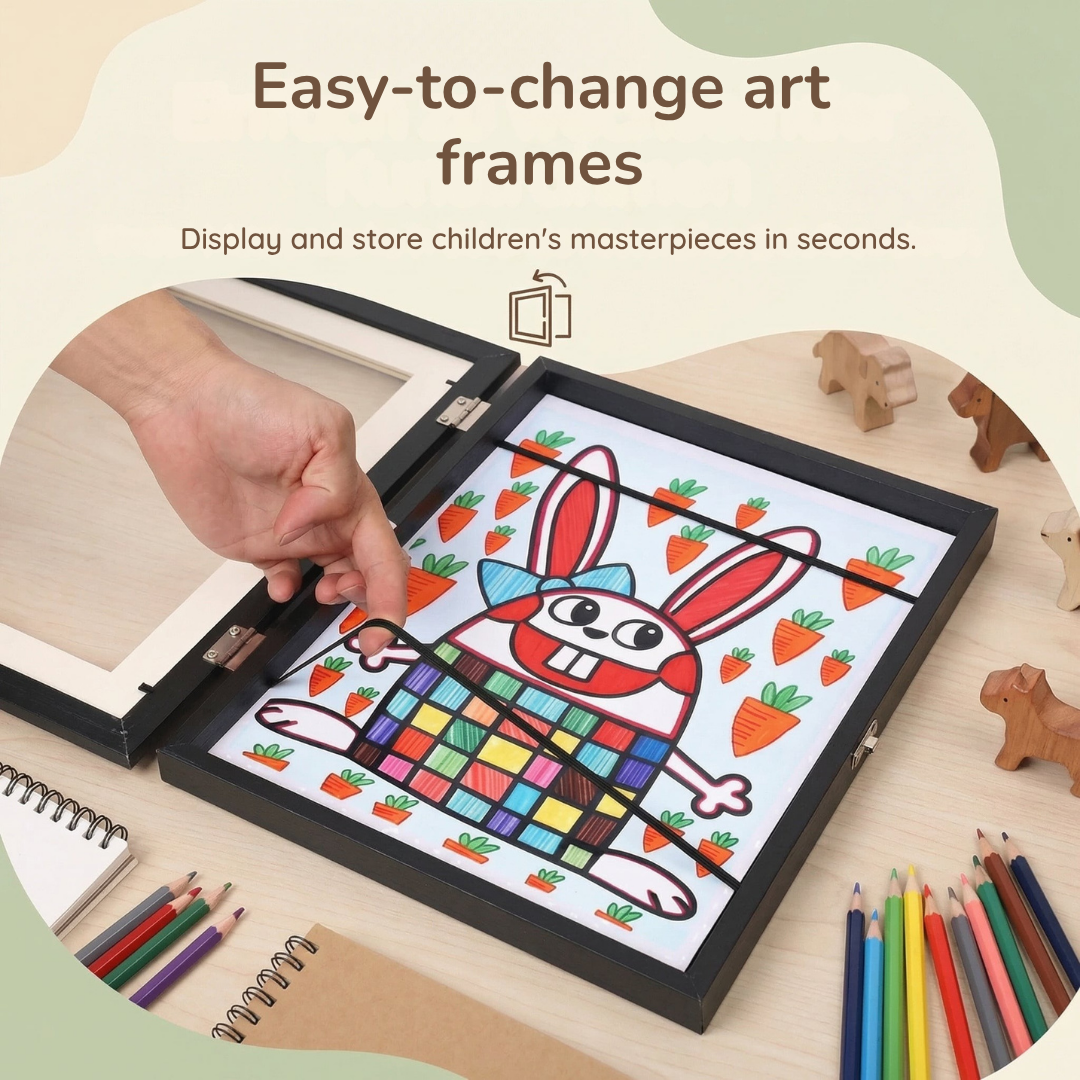 Artisoul™ Frame — Celebrate Every Spark of Your Child’s Genius with a Gallery That Grows & Glows