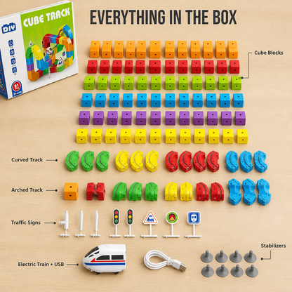 TurboTrail™ — Click-Together Cube Tracks That Keep Kids Away From Screens For Hours