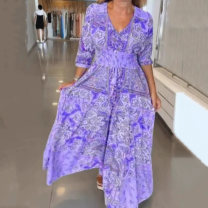 Fleurina™ Floral Dress — Breeze-Light Fit That Highlights Every Curve with Luminous Confidence
