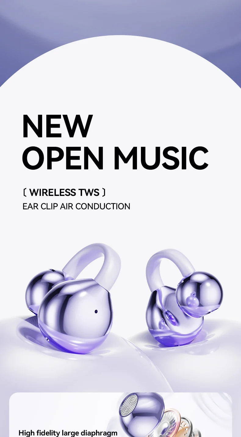 SonicHue™ Ear Clips — Feel the Freedom of Weightless, Jaw-Dropping Sound All Day Long