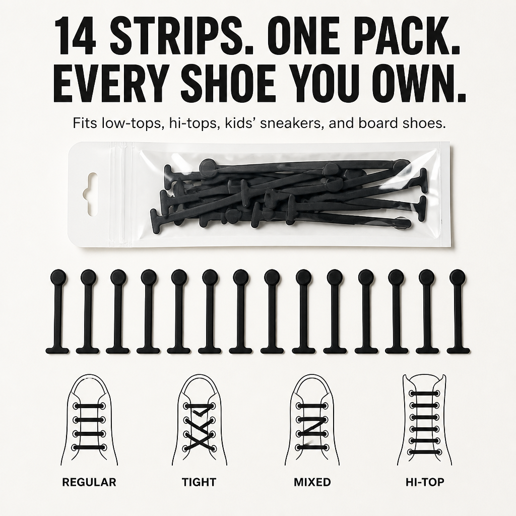 GlideLinx™ — Step Into Instant Freedom Without Ever Tying Again