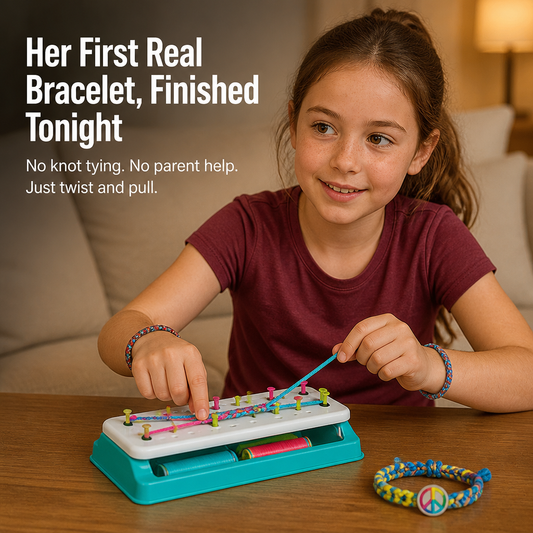 TwistCraze™ — Weave Genuine Friendship Bracelets Fast, No Knots or Tears