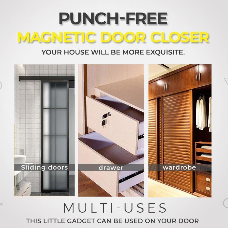 Strong Magnetic Ultra-Thin Invisible Door Catch, Punch-Free (4 pcs)