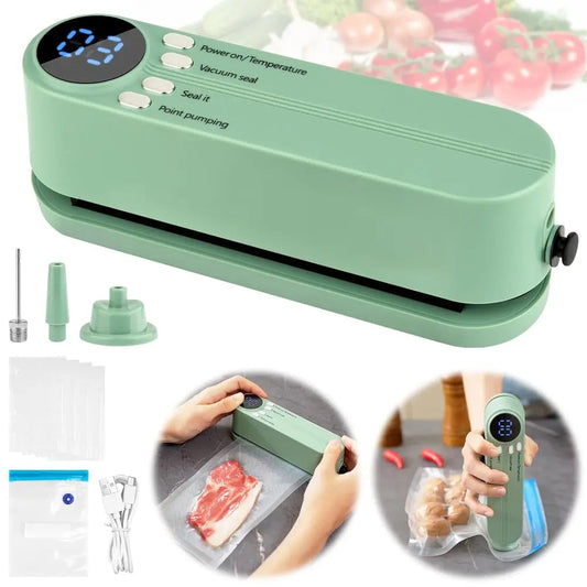 3-in-1 Mini Wireless Vacuum Sealer – Preserve Food Freshness & Beyond