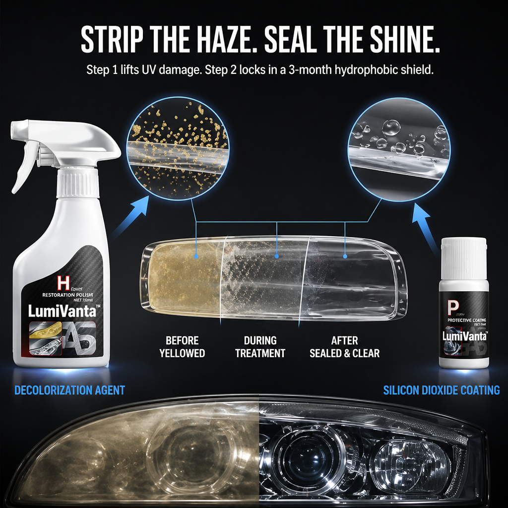LumiVanta™ — Erase Yellow Haze & Lock in Crystal-Clear Headlights in 2 Minutes