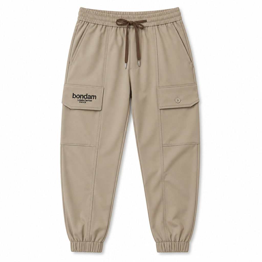 FitEase™ – Slim Cargo Joggers with Stretch Drawstring Waist