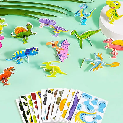 VividMorph™ 3D Cartoon Puzzle Set — Ignite Your Child’s Imagination and Build Confidence with Every Snap
