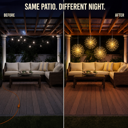 LumaSphere™ — Suspend Dazzling Solar Firework Lights Over Any Patio or Garden